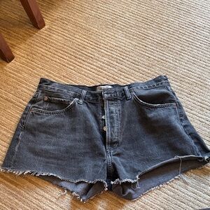 Agolde Charcoal Jean Shorts